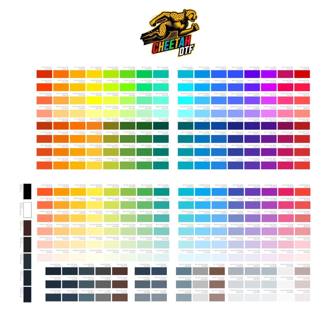 Cheetah DTF Color Chart