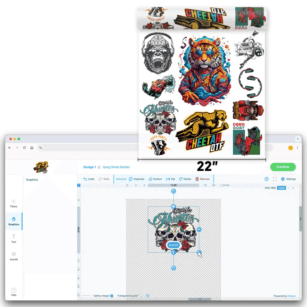 Gang Sheet Builder - Cheetah DTF