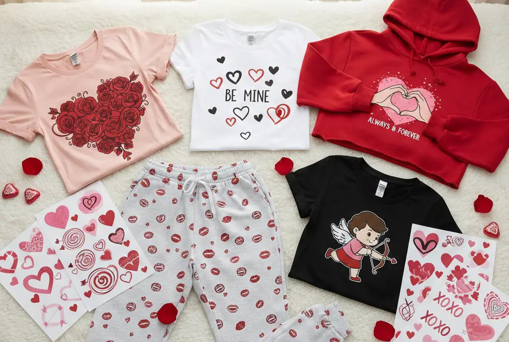 3 Steps to Create a Fast Apparel Collection with Valentine’s Day DTF Transfers