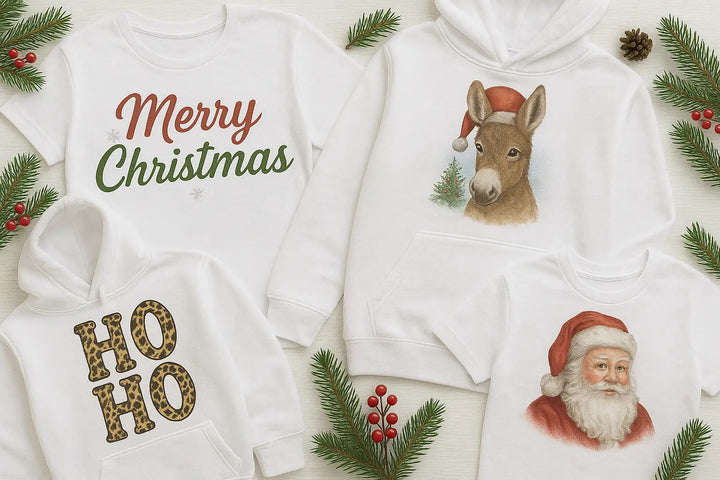 6 Things to Consider Before Making Shirts and Hoodies Using Christmas DTF Transfers