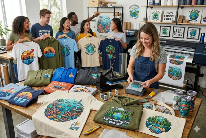 7 Activism Apparel Ideas Using DTF Printing for Climate Change