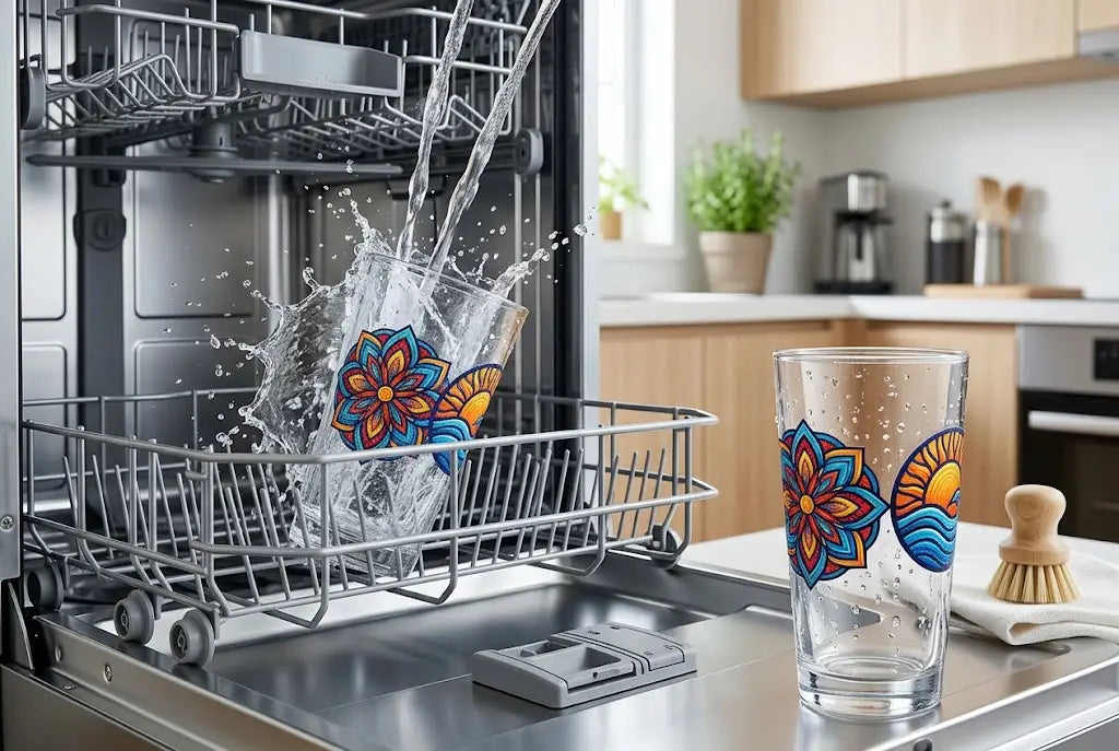 Are UV DTF Transfers Dishwasher Safe on Glass? Wash Test and Durability Tips to Make Them Last Longer 