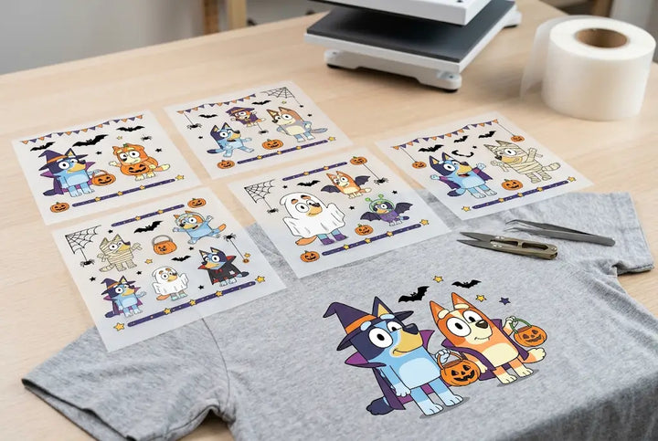 Bluey Halloween DTF Transfers for Matching Family Outfits That Parents Actually Want to Buy