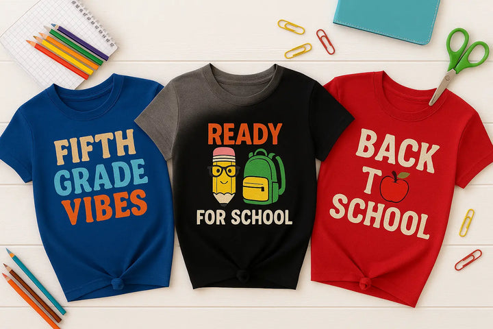 Custom Back-To-School Shirts: Ideas for Kids & Teens Using DTF Printing