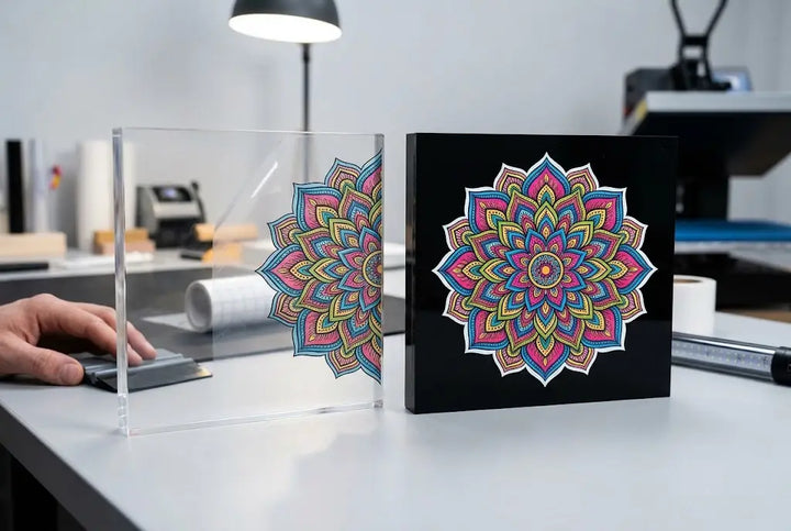 Transparent vs. Solid Acrylic: How UV DTF White Ink Coverage Changes Everything
