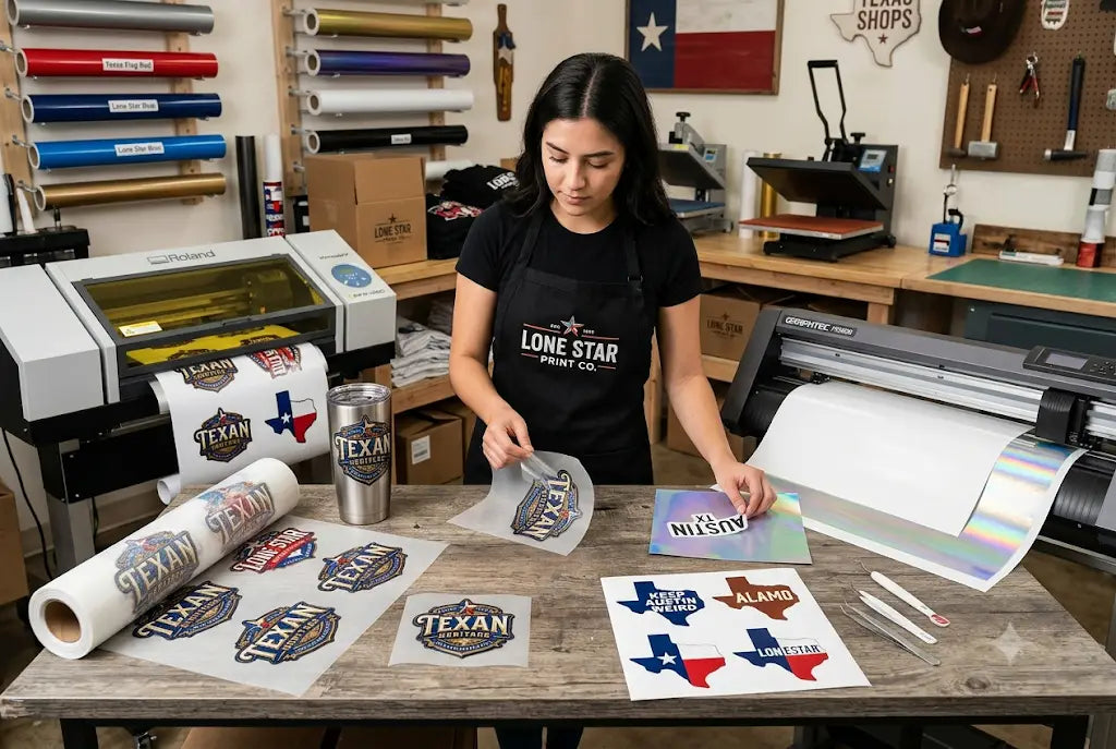 UV DTF Sticker vs Die-Cut Sticker: A Complete Cost Comparison For Texas Shops
