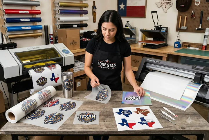 UV DTF Sticker vs Die-Cut Sticker: A Complete Cost Comparison For Texas Shops