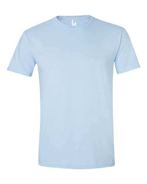 Gildan-Softstyle® T-Shirt-64000 - Light Blue Cheetah Dtf