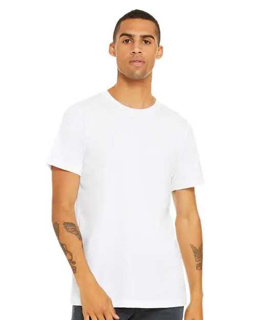 BELLA + CANVAS - Jersey Tee - 3001 - White Cheetah Dtf