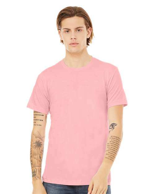 BELLA + CANVAS - Jersey Tee - 3001 - Pink Cheetah Dtf