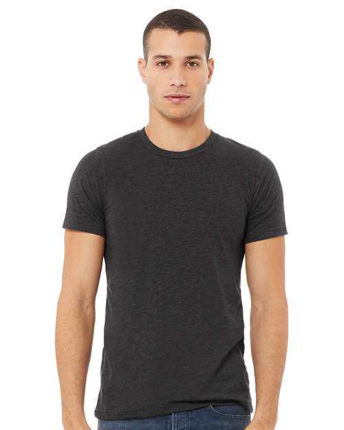 BELLA + CANVAS - Jersey Tee - 3001 - Heather Dark Grey Cheetah Dtf