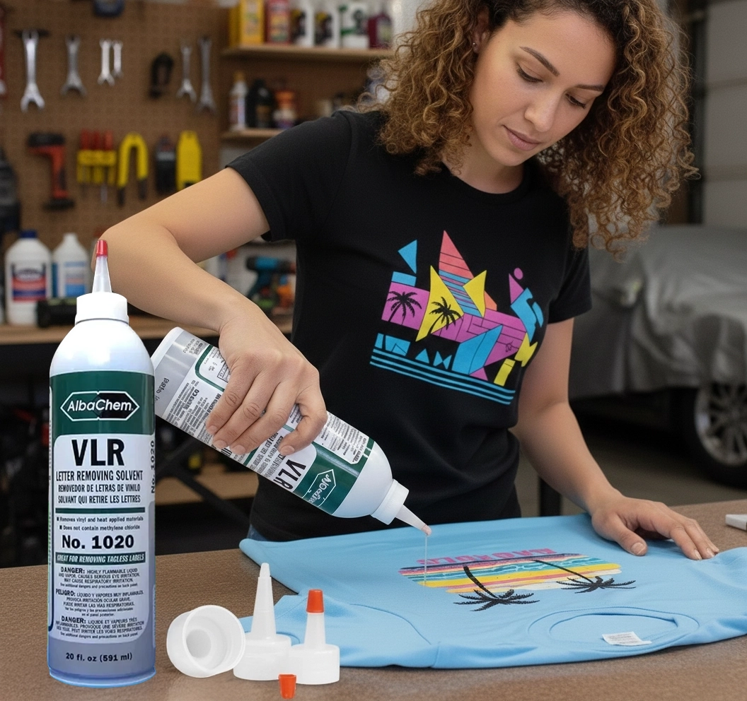 AlbaChem VLR Vinyl Letter Removing Solvent 20 Fl Oz 1020 DTF Remover