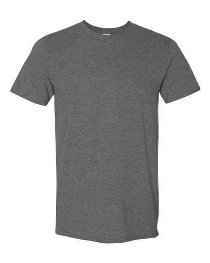 Gildan-Softstyle® T-Shirt-64000 - Heather Dark Grey Cheetah Dtf
